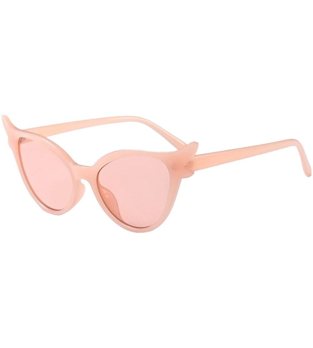 Oversized Women's Oversized Polarized Mirrored Cat Eye Sunglasses (Style A) - C4196GWIYU4 $17.26