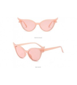 Oversized Women's Oversized Polarized Mirrored Cat Eye Sunglasses (Style A) - C4196GWIYU4 $17.26