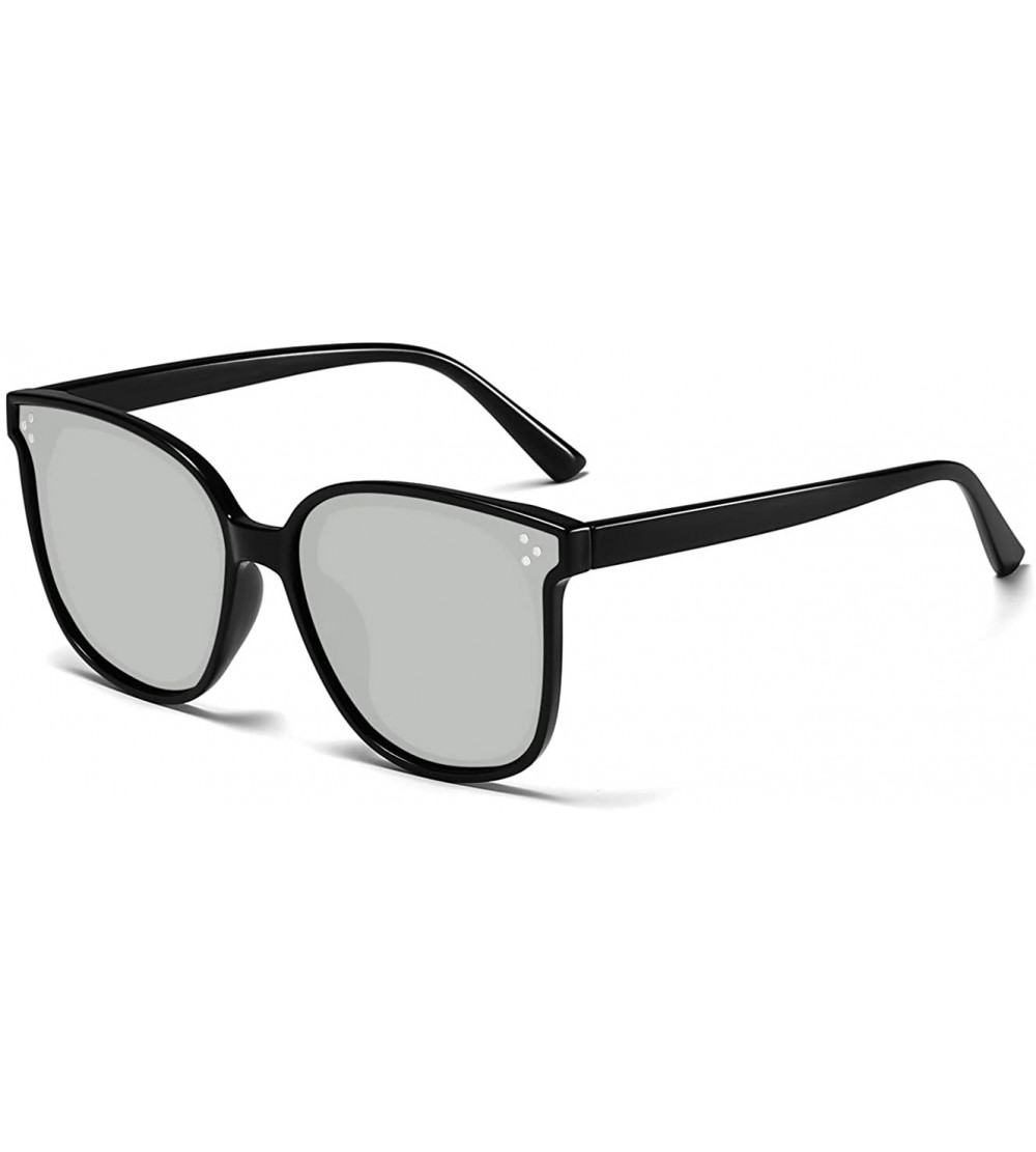 Wayfarer Polarized Sunglasses for Women/Men Vintage Womens Sunglasses Driving Sun Glasses Oversized - C018STRSWW8 $19.22