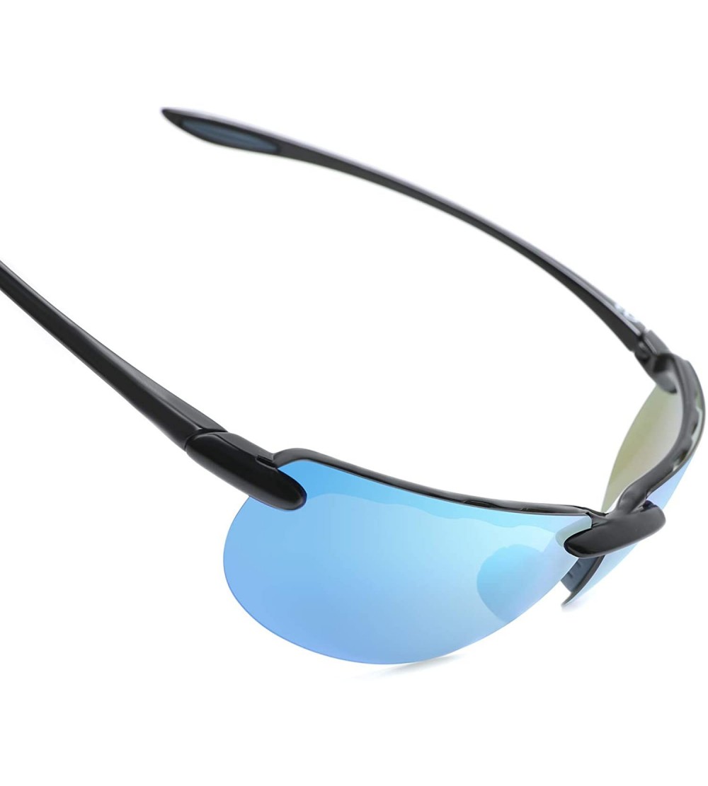 Square Rimless Polarized Sport Mirrored Sunglasses Men Women Brand Design UV400 Driving Fishing Cycling Running - CK18A937745...