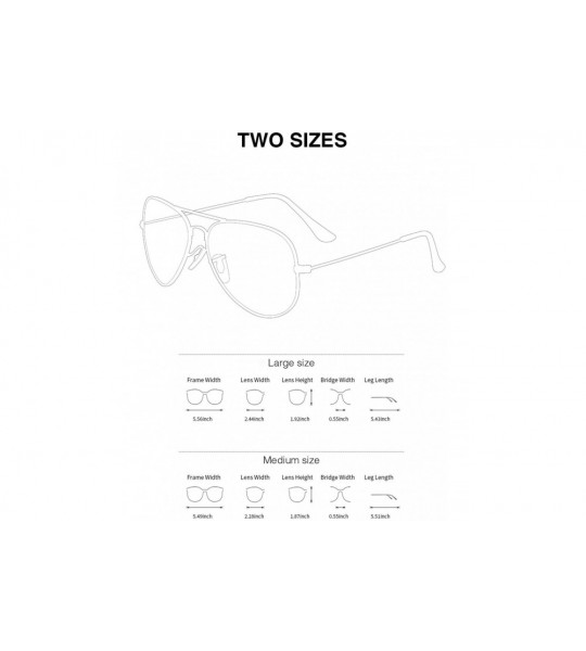 Goggle Polarized Classic Aviator Shaped Sunglasses Lightweight Style for Men Women - Black Frame / Black Lens - C71850NN7YE $...