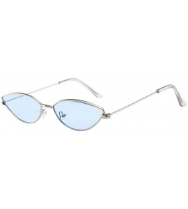 Cat Eye Sunglasses Metallic Streamline Colorful - G - CA199SDL6ZQ $15.62