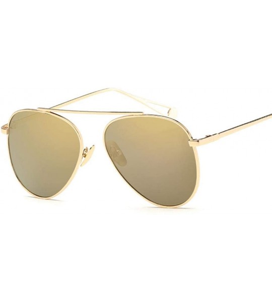 Aviator Sunglasses Fashion Metal Frame Color Coating UV400 Outdoor Travel Summer Sun 6 - 2 - CU18YLZ0986 $18.35