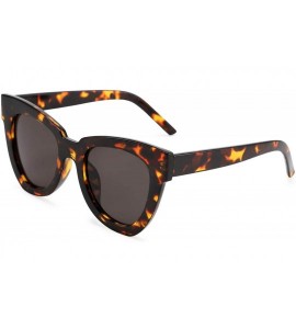 Cat Eye Retro Cat Eye Sunglasses Women Men Vintage Square Cateye UV400 Sunglasses B2586 - Leopard - CO199L5ND9C $23.52