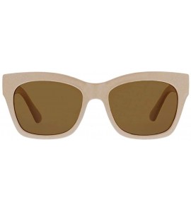 Square Women's Shine On Polarized Square Sunglasses - Taupe - 53 mm 0 - C918INE2D35 $43.08