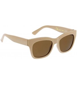 Square Women's Shine On Polarized Square Sunglasses - Taupe - 53 mm 0 - C918INE2D35 $43.08