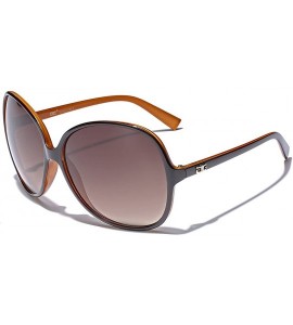 Oversized Oversized Frame Women's Round Butterfly Shape Sunglasses - Orange - CR1252TBQK3 $19.69