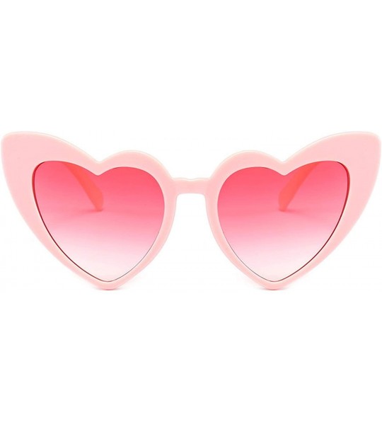 Cat Eye Sunglasses Women Cat Eye Vintage Sun Glasses Christmas gift Heart shape Party Glasses - Wgray - CR18W4EG9LS $21.53