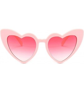 Cat Eye Sunglasses Women Cat Eye Vintage Sun Glasses Christmas gift Heart shape Party Glasses - Wgray - CR18W4EG9LS $21.53