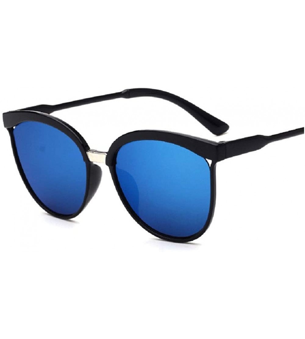 Square Men Women Sunglasses - Unisex Trendy Square Vintage Mirrored Sunglasses Black Sunglasses Outdoor Beach Glasses - C7195...