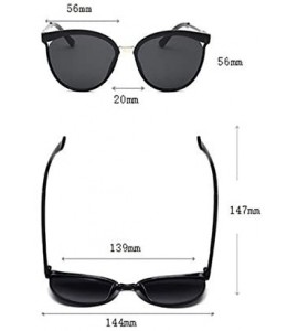 Square Men Women Sunglasses - Unisex Trendy Square Vintage Mirrored Sunglasses Black Sunglasses Outdoor Beach Glasses - C7195...