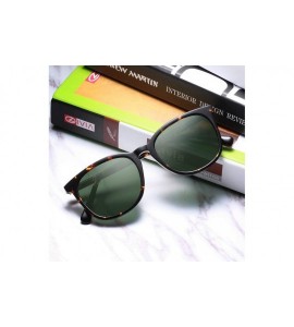 Wayfarer Polarized Sunglasses for Women Stylish Outdoor Eyewear UV400 Protection CA5358 - Tortoise Frame Green Lens - C618EW0...