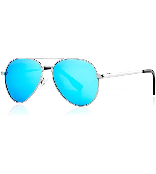 Sport Polarized Small Aviator Sunglasses for Small Face Women Men Juniors - 52mm - CL1963KQOUM $40.79