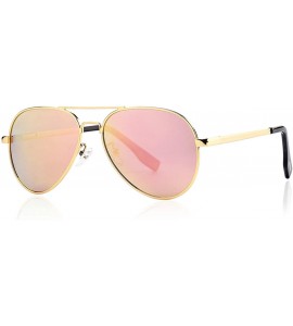 Sport Polarized Small Aviator Sunglasses for Small Face Women Men Juniors - 52mm - CL1963KQOUM $40.79