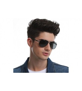 Sport Polarized Sunglasses for Men and Women Unbreakable Frame UV400 - Silver - CN1996X804M $44.67
