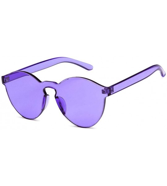 Oval Women Sunglasses Retro Pink Drive Holiday Oval Non-Polarized UV400 - Purple - C118RI0SMMW $19.16