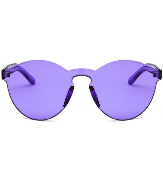 Oval Women Sunglasses Retro Pink Drive Holiday Oval Non-Polarized UV400 - Purple - C118RI0SMMW $19.16