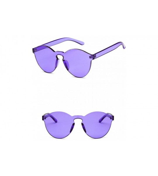 Oval Women Sunglasses Retro Pink Drive Holiday Oval Non-Polarized UV400 - Purple - C118RI0SMMW $19.16