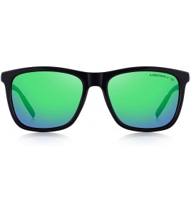 Sport Unisex Polarized Aluminum Sunglasses Vintage Sun Glasses For Men/Women S8286 - Green Mirror - CO18L66NX4Y $22.66