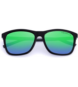 Sport Unisex Polarized Aluminum Sunglasses Vintage Sun Glasses For Men/Women S8286 - Green Mirror - CO18L66NX4Y $22.66