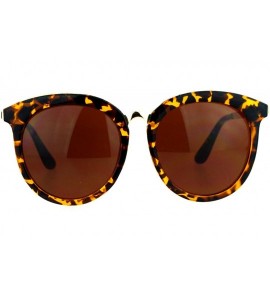 Round Womens Sunglasses Round Oversized Designer Fashion Shades UV 400 - Tortoise - CY187C8YLCM $22.15