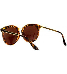 Round Womens Sunglasses Round Oversized Designer Fashion Shades UV 400 - Tortoise - CY187C8YLCM $22.15