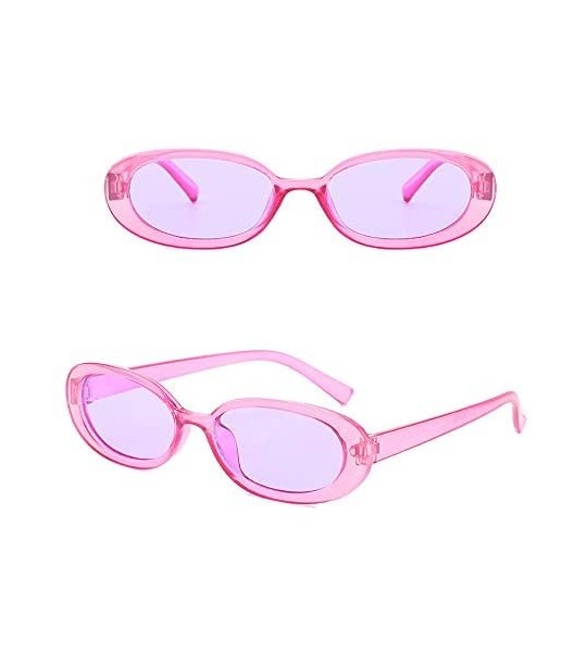 Square Sunglasses Small Frame UV400 Protection Vintage Sun Glasses for Women Fashion Spring Summer Accessories - Pink - CG190...