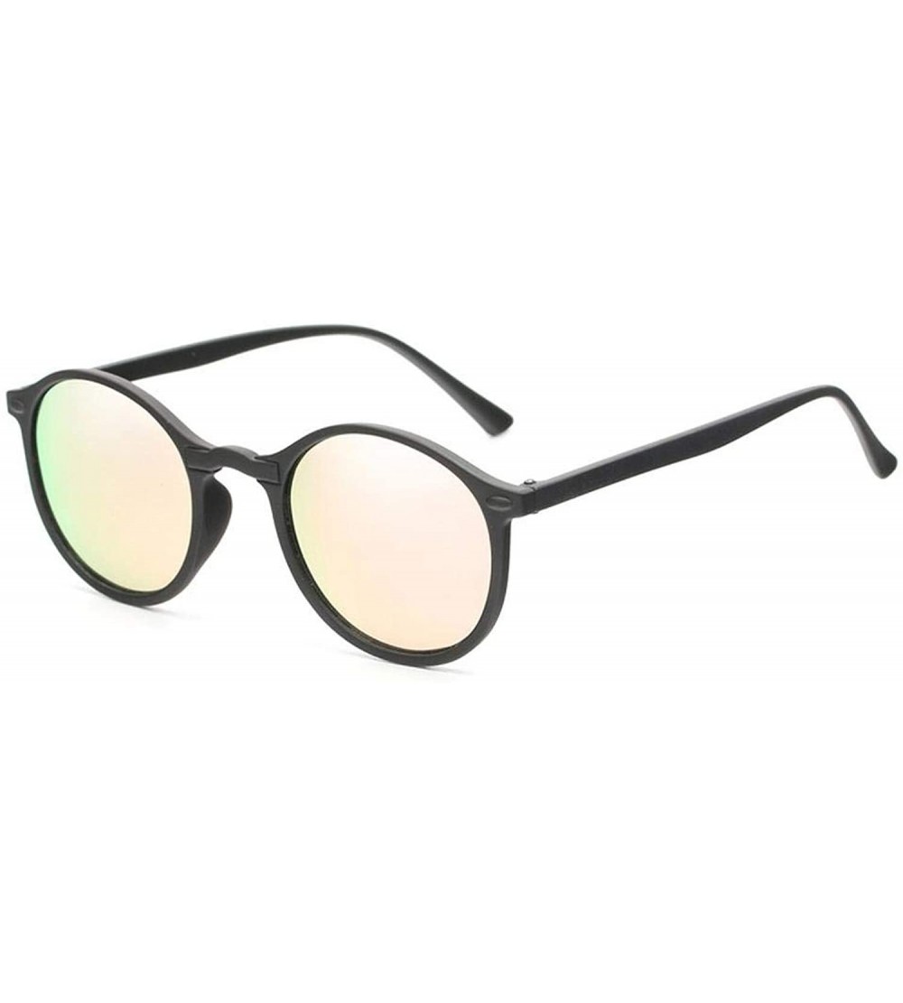Goggle Night Vision Polarized Sunglasses Men Women Small Round Goggles Sun Glasses Driver Driving UV400 Eyewear - Pink - CI19...