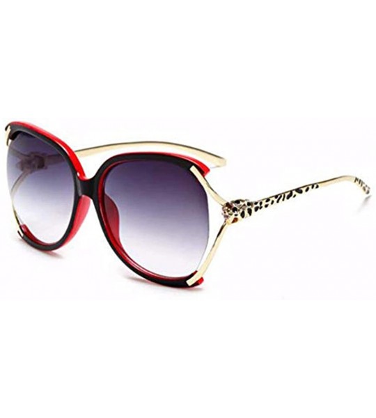 Aviator Sunglasses Women European and American Large Frame Sunglasses Women Driving Sunglasses - F - C118QO9GRTX $61.87