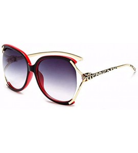 Aviator Sunglasses Women European and American Large Frame Sunglasses Women Driving Sunglasses - F - C118QO9GRTX $61.87