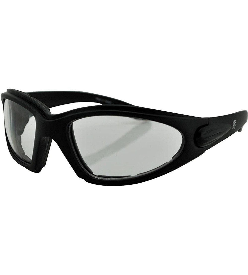 Wrap Men's Texas Sunglasses-OS-Black/Clear - C511HXXNGC3 $50.22