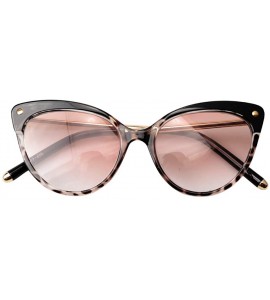 Cat Eye Ladies Oversized Cat Eye Reading Glass Modern Eyeglass Frame - Leopard Frame / Tea Lens - CW18WWIWLE6 $28.41