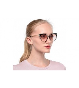 Cat Eye Ladies Oversized Cat Eye Reading Glass Modern Eyeglass Frame - Leopard Frame / Tea Lens - CW18WWIWLE6 $28.41