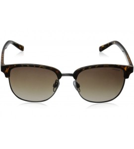 Round Pld1012/S Round Sunglasses - Ruthenium/Brown Gradient - CG11RIFJ143 $80.23