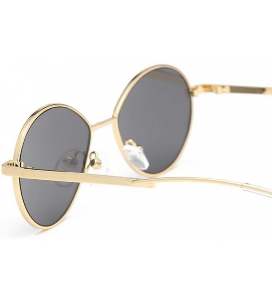 Oversized Women's Retro Cat Eye Oval Shades Frame UV Protection Polarized Sunglasses - E - CL18E7K3ZE8 $22.97