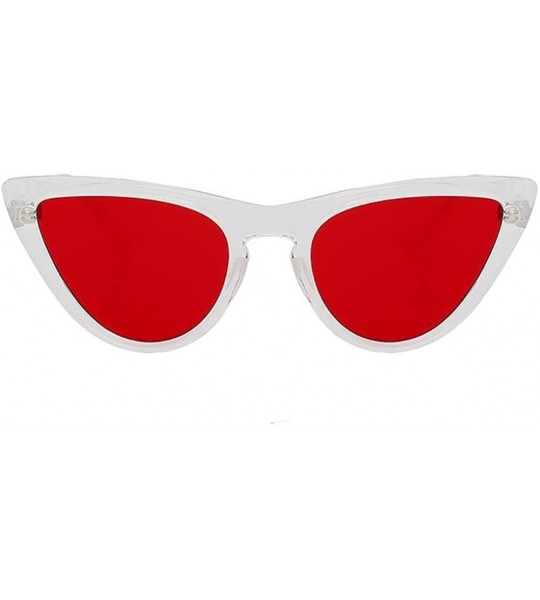 Sport Women Fashion Cateye UV400 Glasses Retro Vintage Sport Sunglasses Eeywear - Red - CS18C743AIG $18.69