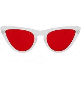 Sport Women Fashion Cateye UV400 Glasses Retro Vintage Sport Sunglasses Eeywear - Red - CS18C743AIG $18.69