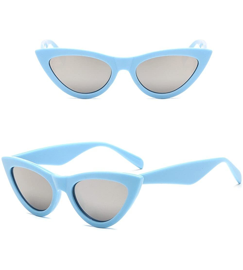 Square Vintage Polarized Cat Eye Sunglasses - Women Retro Cateye Sun Glasses High Pointed Eyeglasses by 2DXuixsh - H - C418S7...