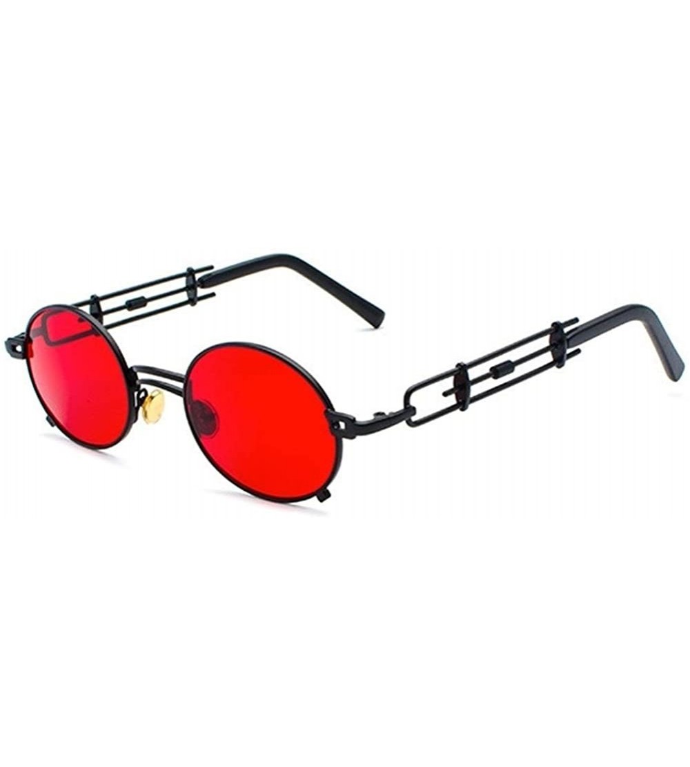 Round Steampunk Sunglasses for Women Metal Round Frame Eyewear UV400 - C3 - CF190DX9Y98 $19.12