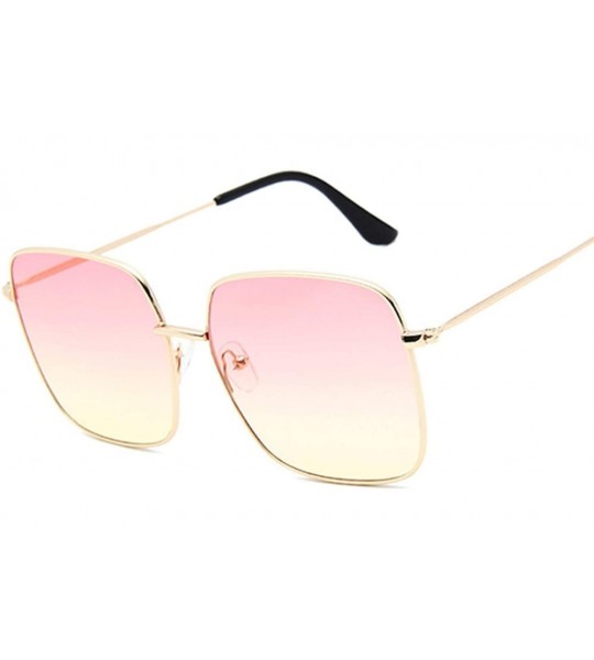 Round Oversized Sunglasses Fashion Vintage Feminino BlackTrans - CL198ZSHCE4 $60.71