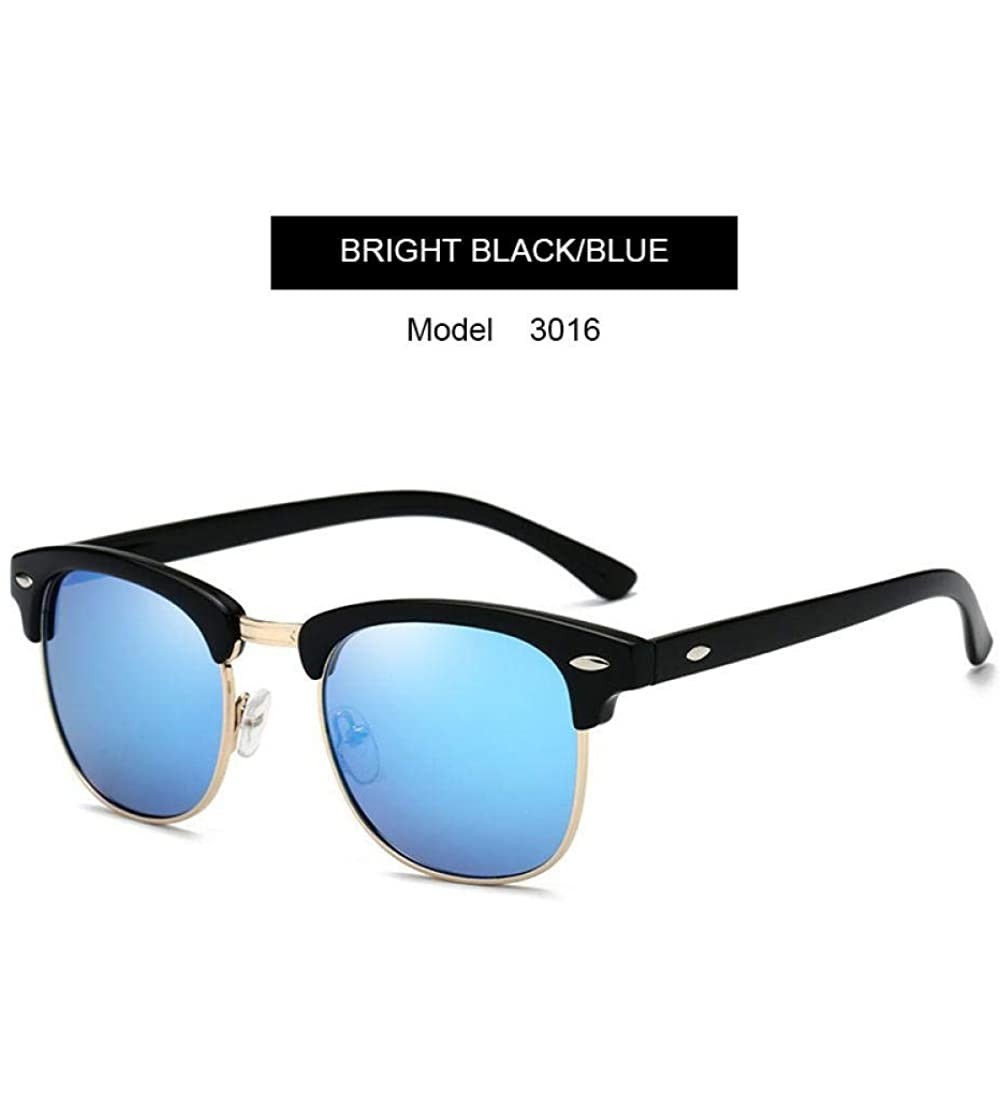 Aviator Classic Polarized Sunglasses Men Women Retro Brand Designer High 3016 C1 - 3016 C5 - CC18XQZMGKA $18.66