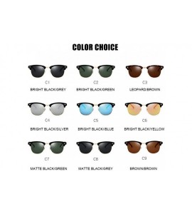 Aviator Classic Polarized Sunglasses Men Women Retro Brand Designer High 3016 C1 - 3016 C5 - CC18XQZMGKA $18.66