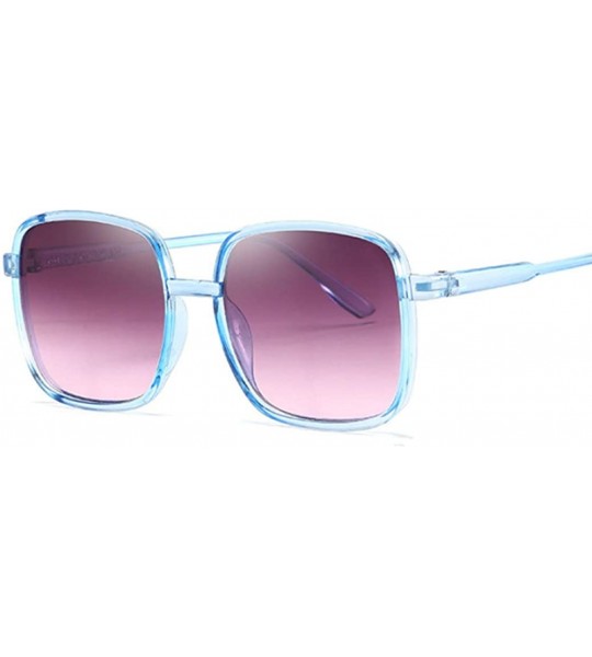 Square Fashion Vintage Square Women Sunglasses Retro Candy Pink Sunglass UV400 - Dark Gray - CQ18U8EHUEE $19.14