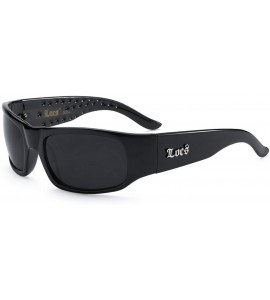 Wrap 8LOC9004-BK Polish Black Men'S Sunglasses - C317XE9NOQC $17.83