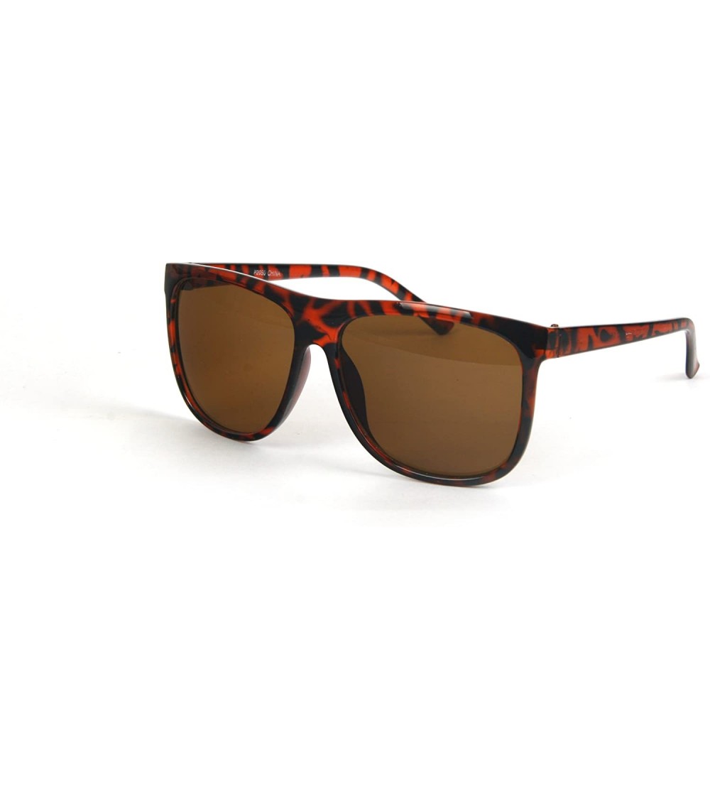 Wayfarer Classic Retro Wayfarer Sunglasses P2050 Regular Size - Tortoise-brown Lens - C111BOUF0LV $18.00