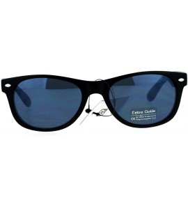 Wayfarer Unisex Designer Fashion Sunglasses Short Horn Rim Frame UV 400 - Matte Black - C8187GMCYGU $18.81