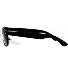 Wayfarer Unisex Designer Fashion Sunglasses Short Horn Rim Frame UV 400 - Matte Black - C8187GMCYGU $18.81