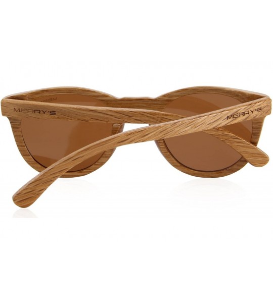 Square Polarized Wooden Coated Floating Sunglasses Mens/Womens vintage Eyewear S5268 - Brown - CU185DIC5LE $28.38