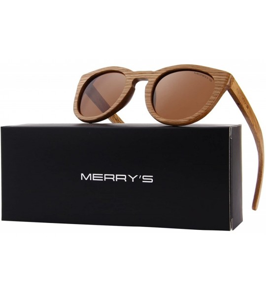 Square Polarized Wooden Coated Floating Sunglasses Mens/Womens vintage Eyewear S5268 - Brown - CU185DIC5LE $28.38