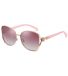 Aviator Women's polarizing sunglasses polarizing driving Sunglasses anti-ultraviolet polarizing glasses - C - CB18QO9DQQA $72.42